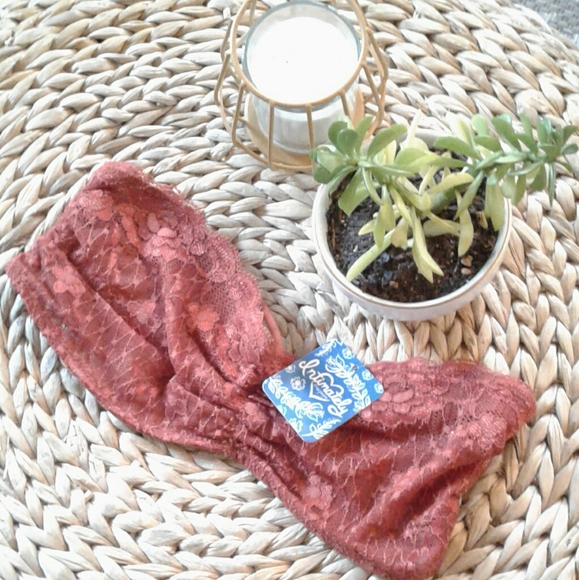 NWT Free People Essentials Lace Bandeau - Picture 3 of 7
